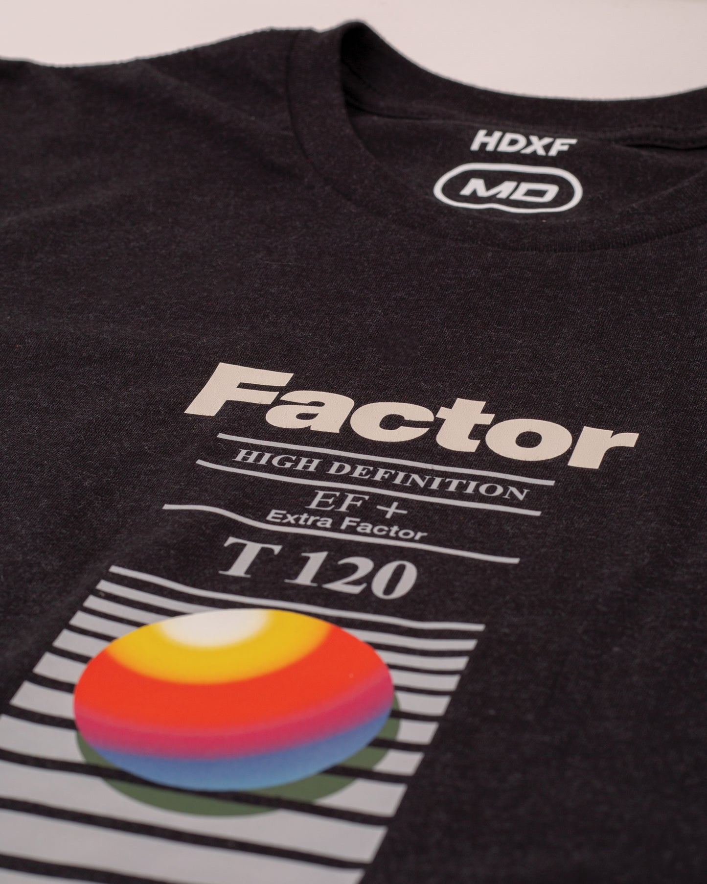 T-120 Tee - Heather Black